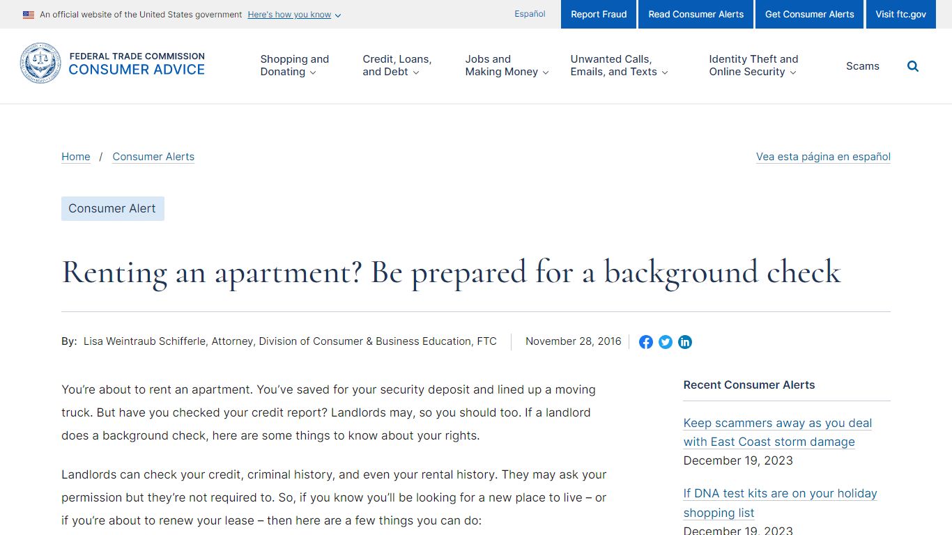 Renting an apartment? Be prepared for a background check
